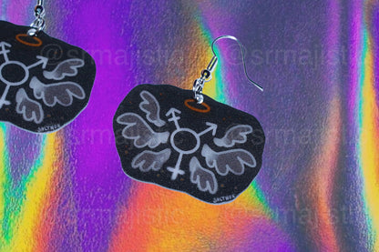 Alternative Pride Stylized Handmade Earrings (collaboration with @saltnox)