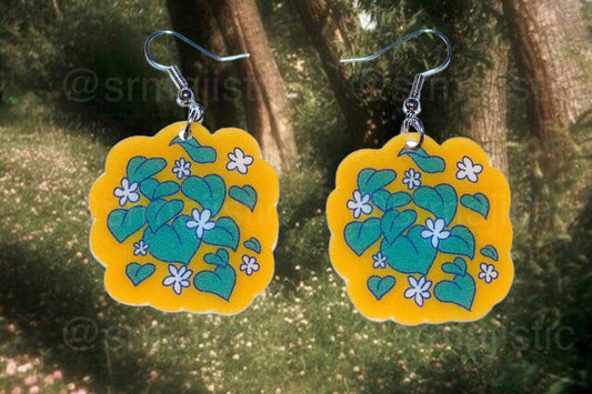 Cute Cottagecore Forest Themed Handmade Earrings (collaboration with @saltnox)