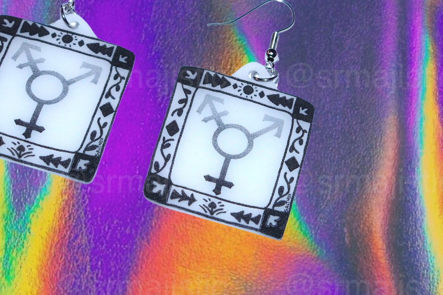 Alternative Pride Stylized Handmade Earrings (collaboration with @saltnox)