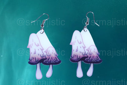 Cute Little Mushroom Handmade Earrings (collaboration with @saltnox)