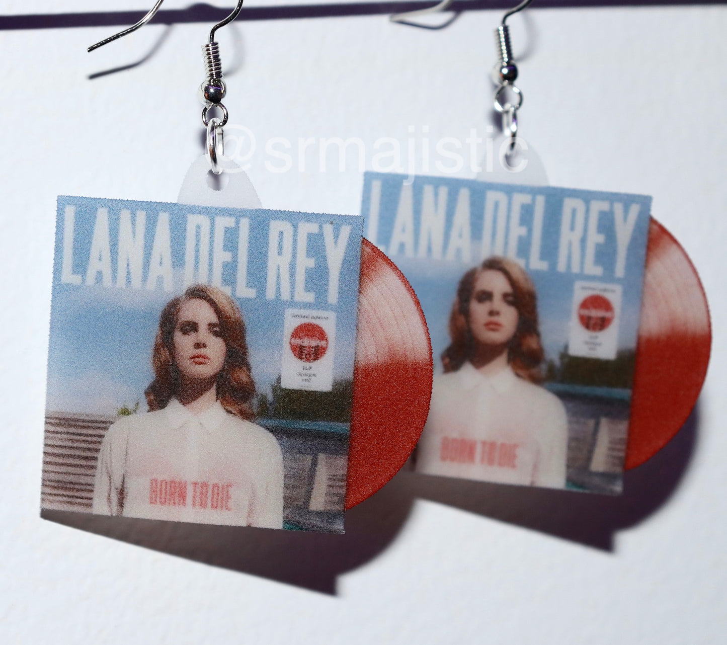 Lana Del Rey Born to Die Vinyl Album Handmade Earrings!