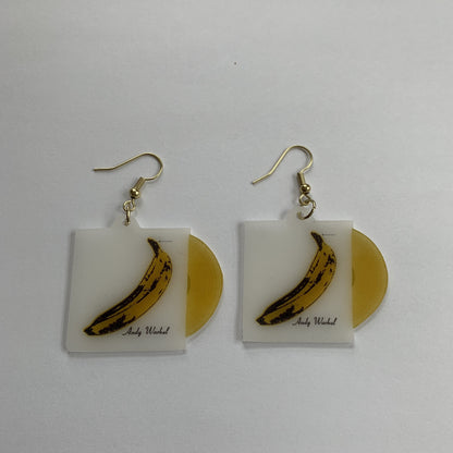 Velvet Underground and Nico Vinyl Album Handmade Earrings!