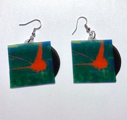 Stolen Dance Milky Chance Vinyl Album Handmade Earrings!