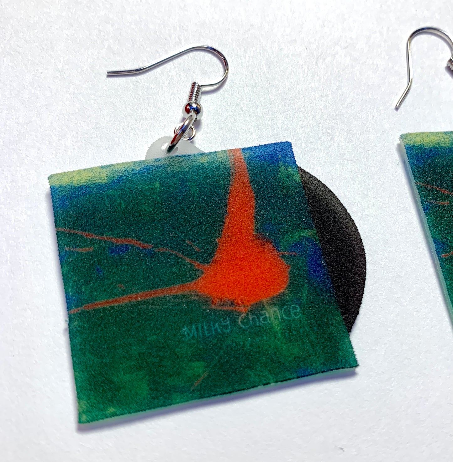 Stolen Dance Milky Chance Vinyl Album Handmade Earrings!