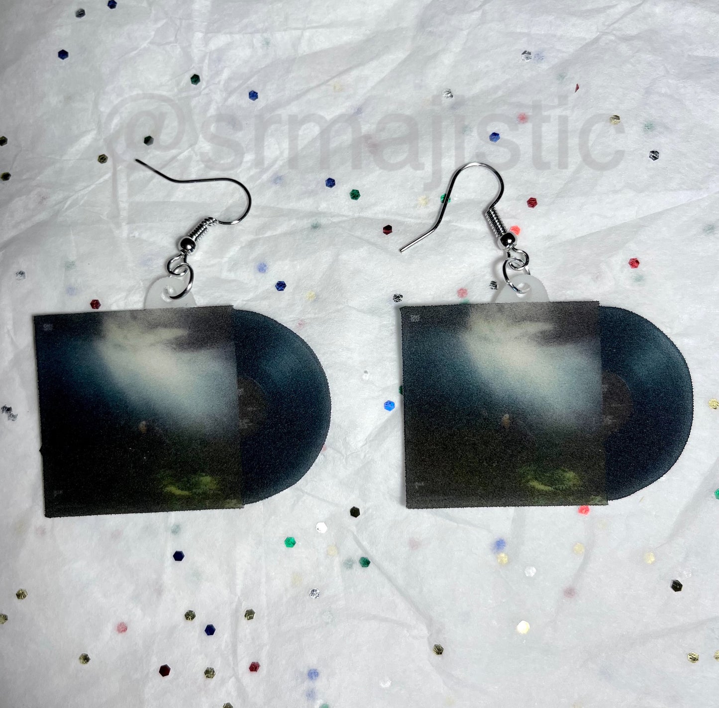 Allie X Cape God Vinyl Album Handmade Earrings!