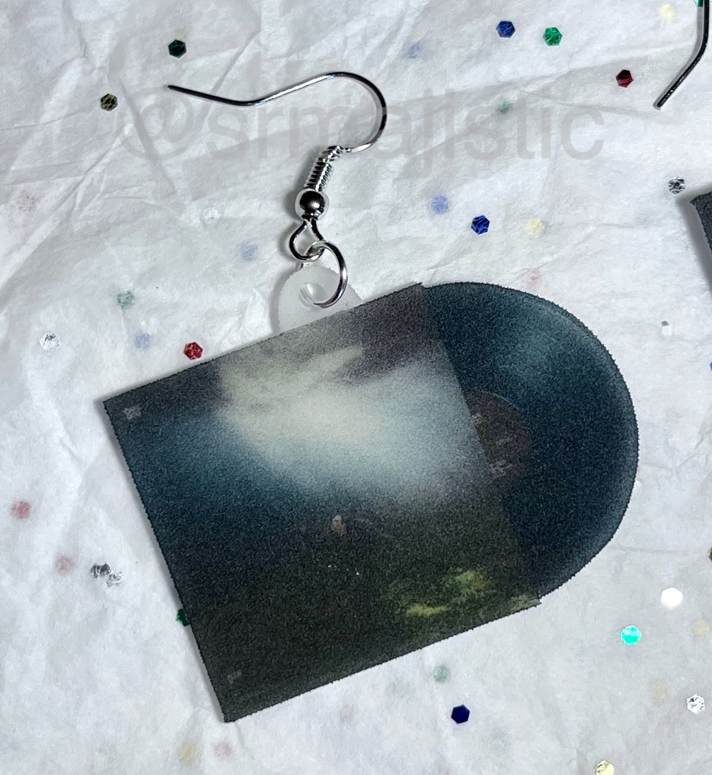 Allie X Cape God Vinyl Album Handmade Earrings!