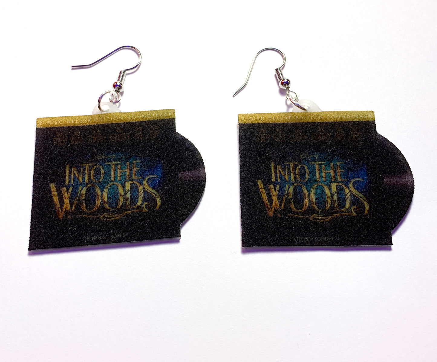 Into the Woods Movie Musical Soundtrack Vinyl Album Handmade Earrings!