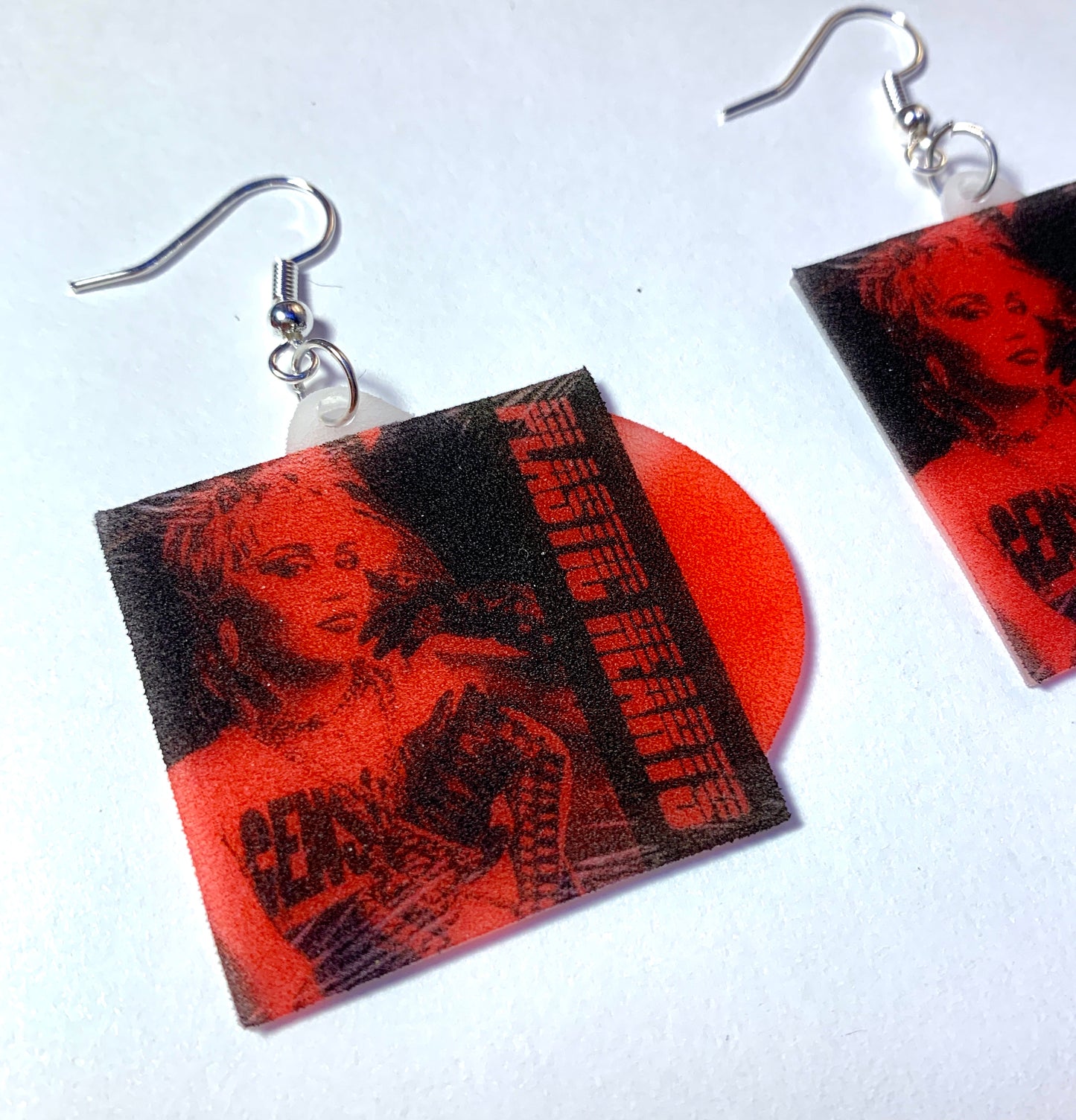 Miley Cyrus Plastic Hearts Vinyl Album Handmade Earrings!