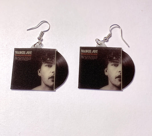 Vance Joy Dream Your Life Away Vinyl Album Handmade Earrings!