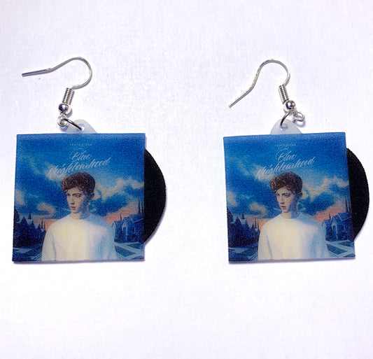 Troye Sivan Blue Neighbourhood Vinyl Album Handmade Earrings!