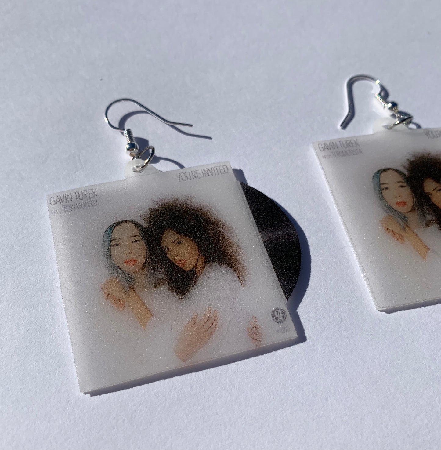 Gavin Turek You're Invited Vinyl Album Handmade Earrings!