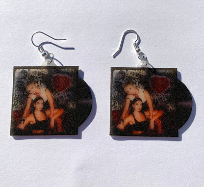 Miley Cyrus and Dua Lipa Prisoner Vinyl Single Handmade Earrings!