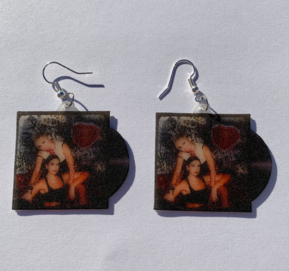 Miley Cyrus and Dua Lipa Prisoner Vinyl Single Handmade Earrings!