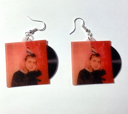 Frances Forever Space Girl Vinyl Single Handmade Earrings!