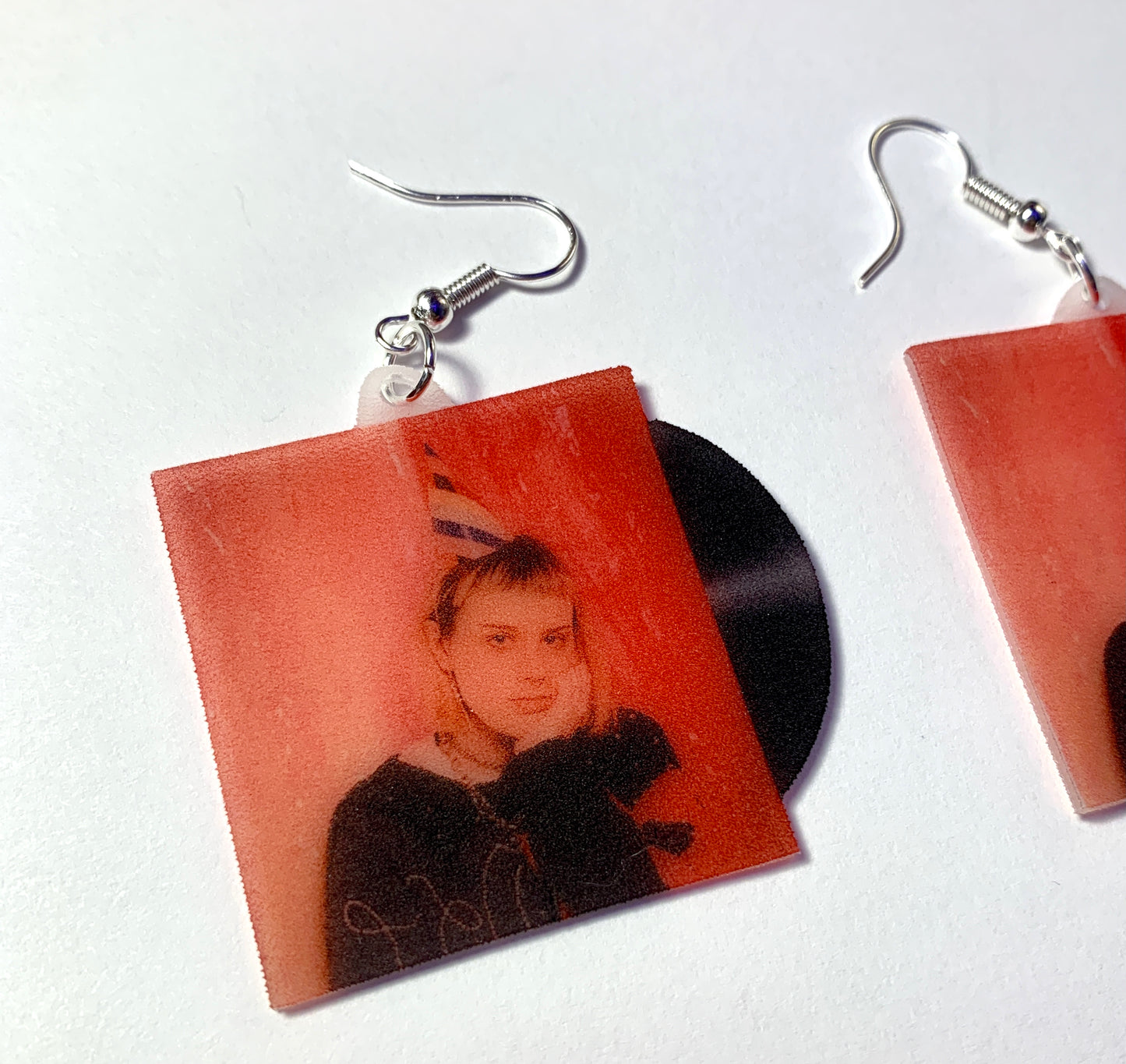 Frances Forever Space Girl Vinyl Single Handmade Earrings!