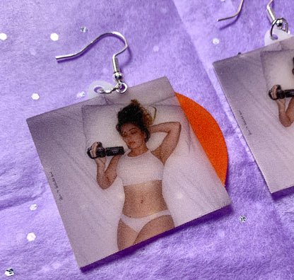 Charli XCX How I'm Feeling Now Vinyl Album Handmade Earrings!