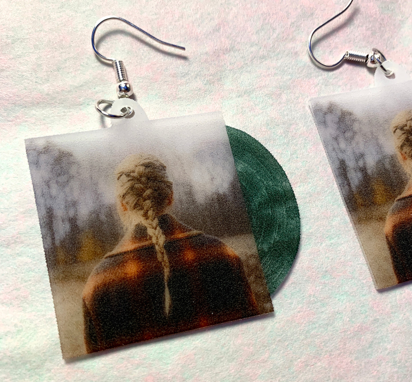 Taylor Swift Evermore Vinyl Album Handmade Earrings!