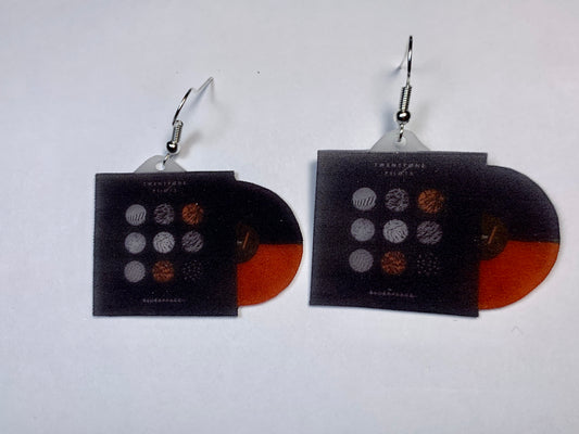 Twenty One Pilots Blurryface Vinyl Handmade Earrings!