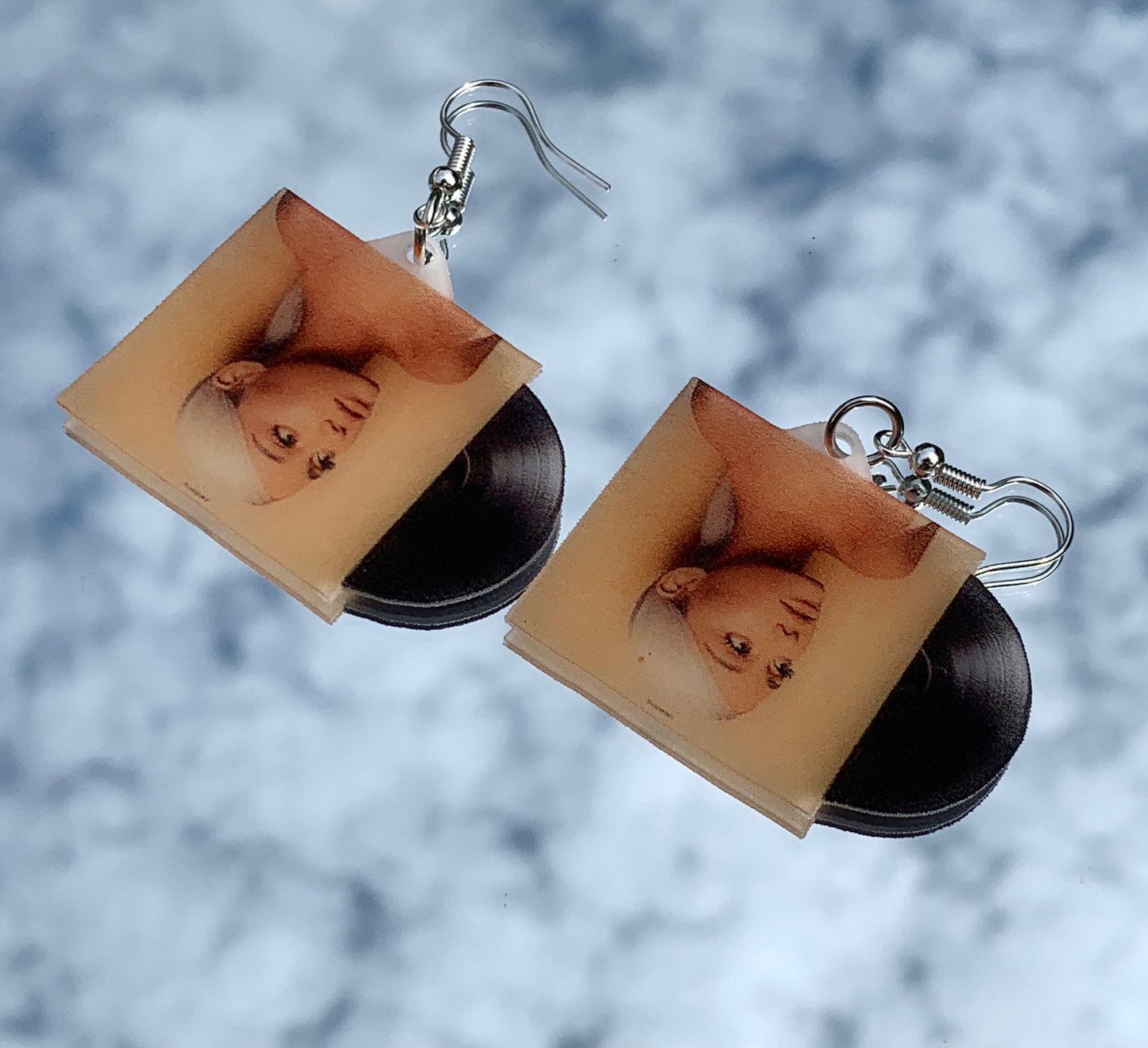 Ariana Grande Sweetener Vinyl Album Handmade Earrings!