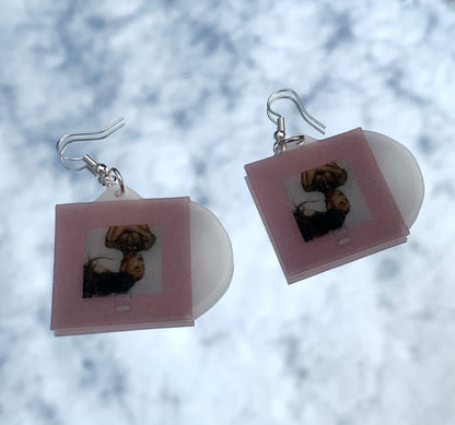 Ariana Grande Thank U, Next Vinyl Album Handmade Earrings!