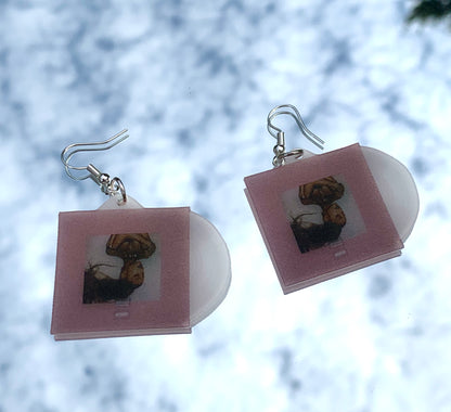 Ariana Grande Thank U, Next Vinyl Album Handmade Earrings!