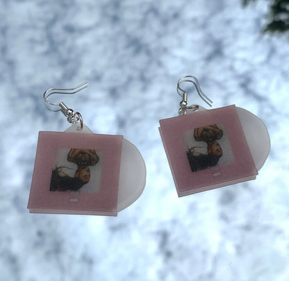 Ariana Grande Thank U, Next Vinyl Album Handmade Earrings!