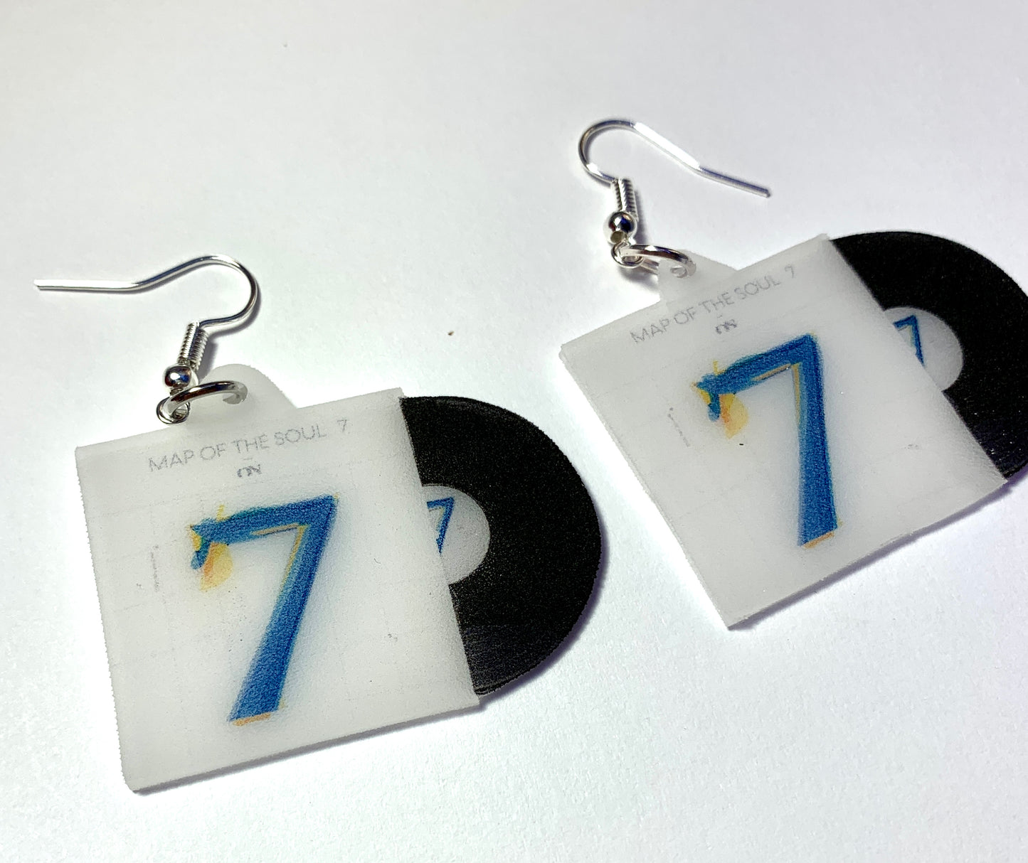 BTS Map of the Soul: 7 Vinyl Album Handmade Earrings!