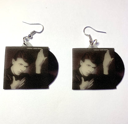 David Bowie Heroes Vinyl Album Handmade Earrings!