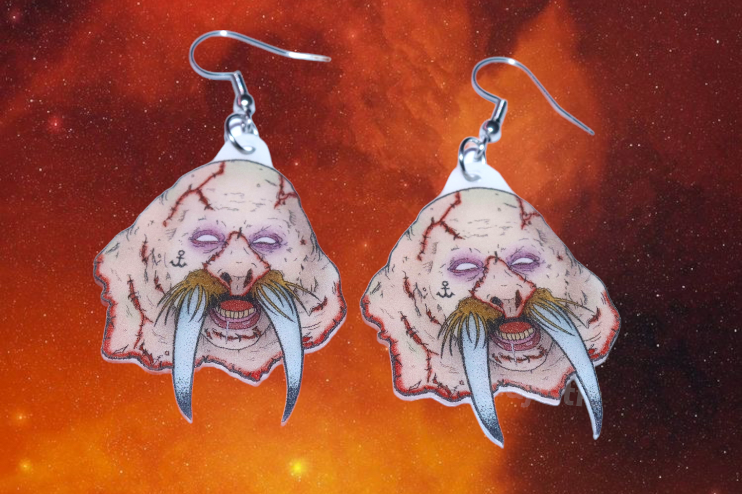 Halloween Horror Stylized Earrings (Collaboration with Kate Graves)