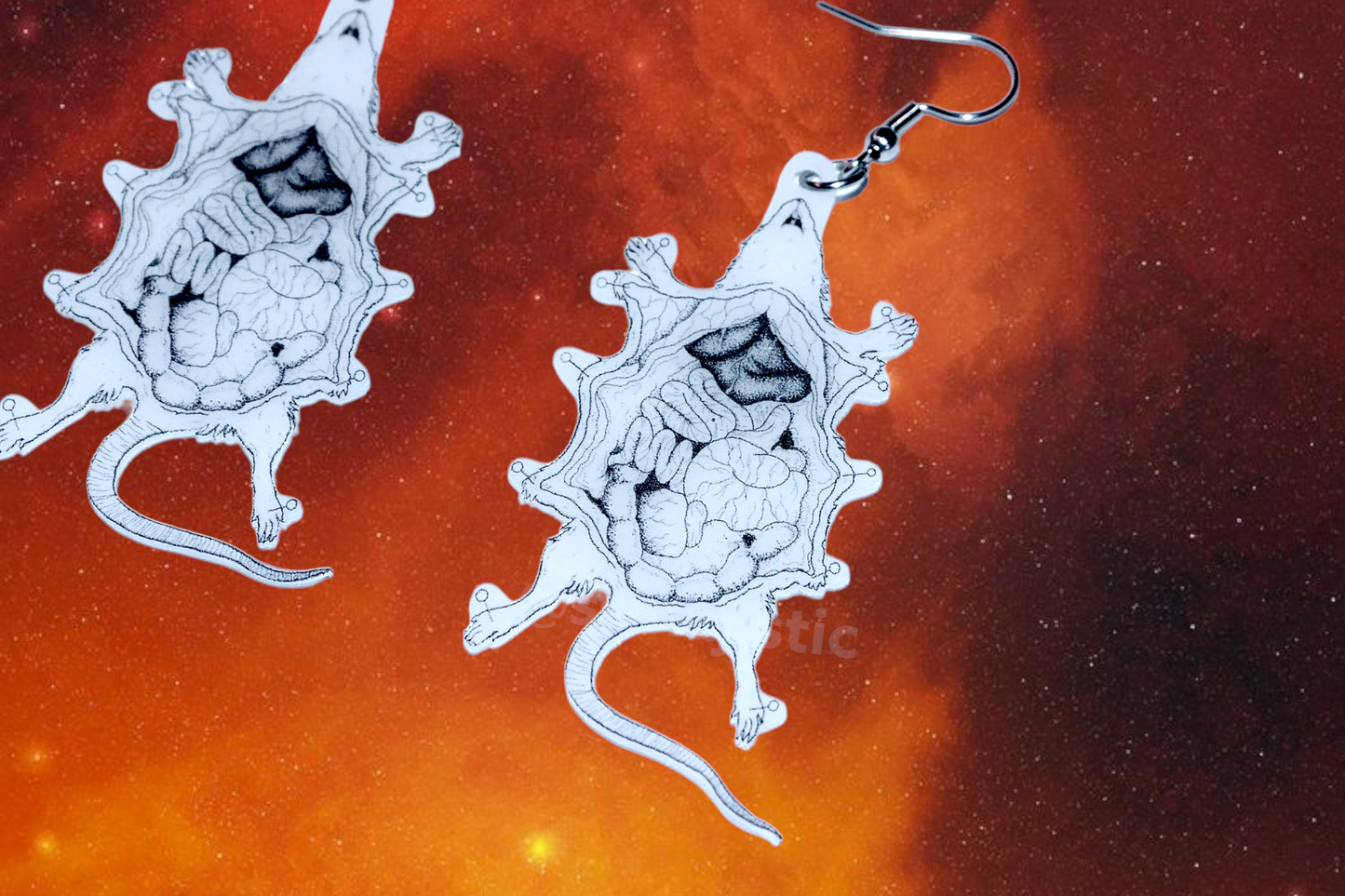 Halloween Horror Stylized Earrings (Collaboration with Kate Graves)