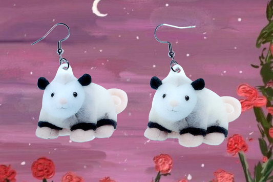 Build a Bear Opossum Cute Handmade Earrings!