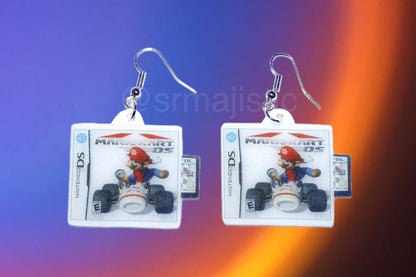 Mariokart Nintendo DS Game 2D detailed Handmade Earrings!