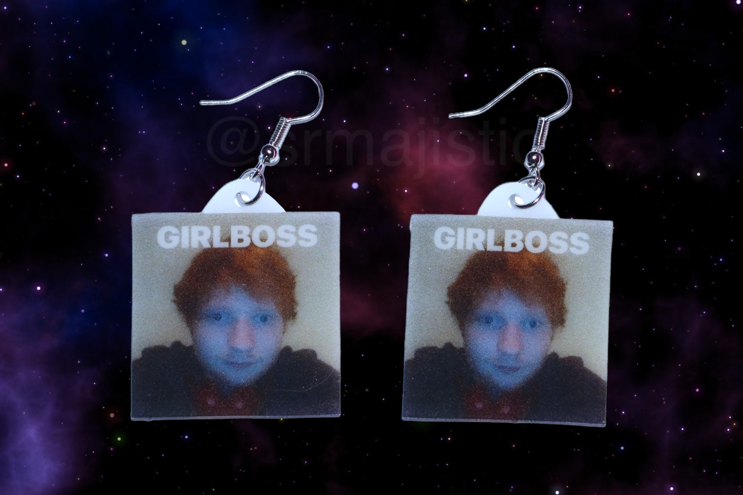 Ed Sheeran Girlboss Meme Handmade Earrings!