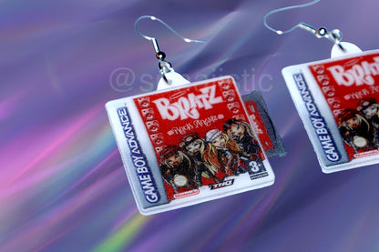 Bratz Rock Angelz Game Boy Advance Game 2D detailed Handmade Earrings!