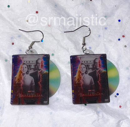 WandaVision (2021) DVD 2D detailed Handmade Earrings!