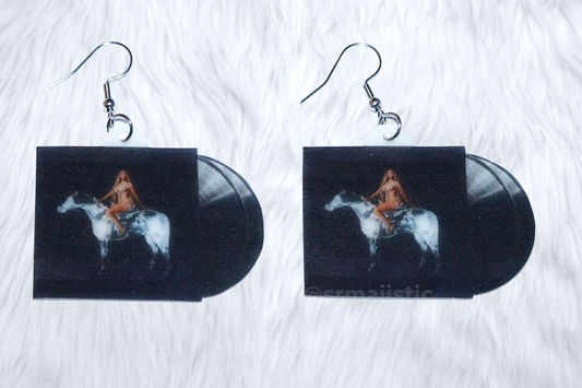 Beyoncé Renaissance Vinyl Album Handmade Earrings!