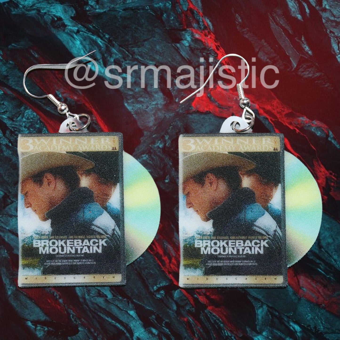 (READY TO SHIP) Brokeback Mountain (2005) DVD 2D detailed Handmade Earrings!