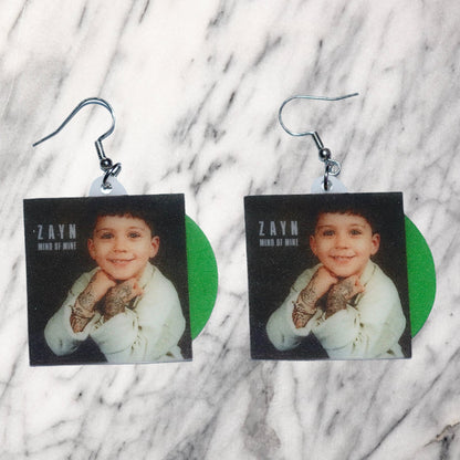 ZAYN Mind of Mine Vinyl Album Handmade Earrings!