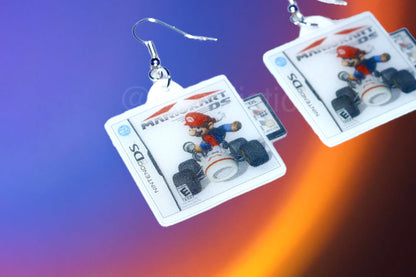 Mariokart Nintendo DS Game 2D detailed Handmade Earrings!