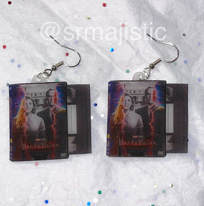 WandaVision (2021) DVD 2D detailed Handmade Earrings!