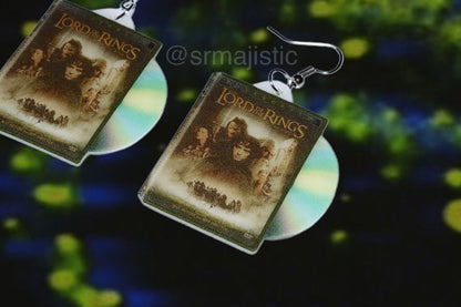 Lord of the Rings the Fellowship of the Rings (2001) DVD 2D detailed Handmade Earrings!