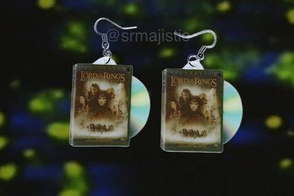 Lord of the Rings the Fellowship of the Rings (2001) DVD 2D detailed Handmade Earrings!