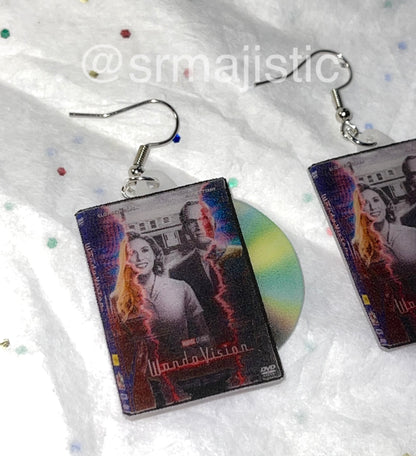 WandaVision (2021) DVD 2D detailed Handmade Earrings!