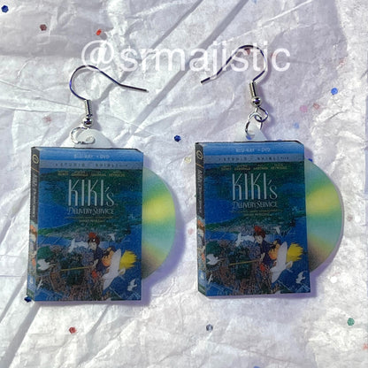 KiKi’s Delivery Service (1989) Studio Ghibli DVD 2D detailed Handmade Earrings!