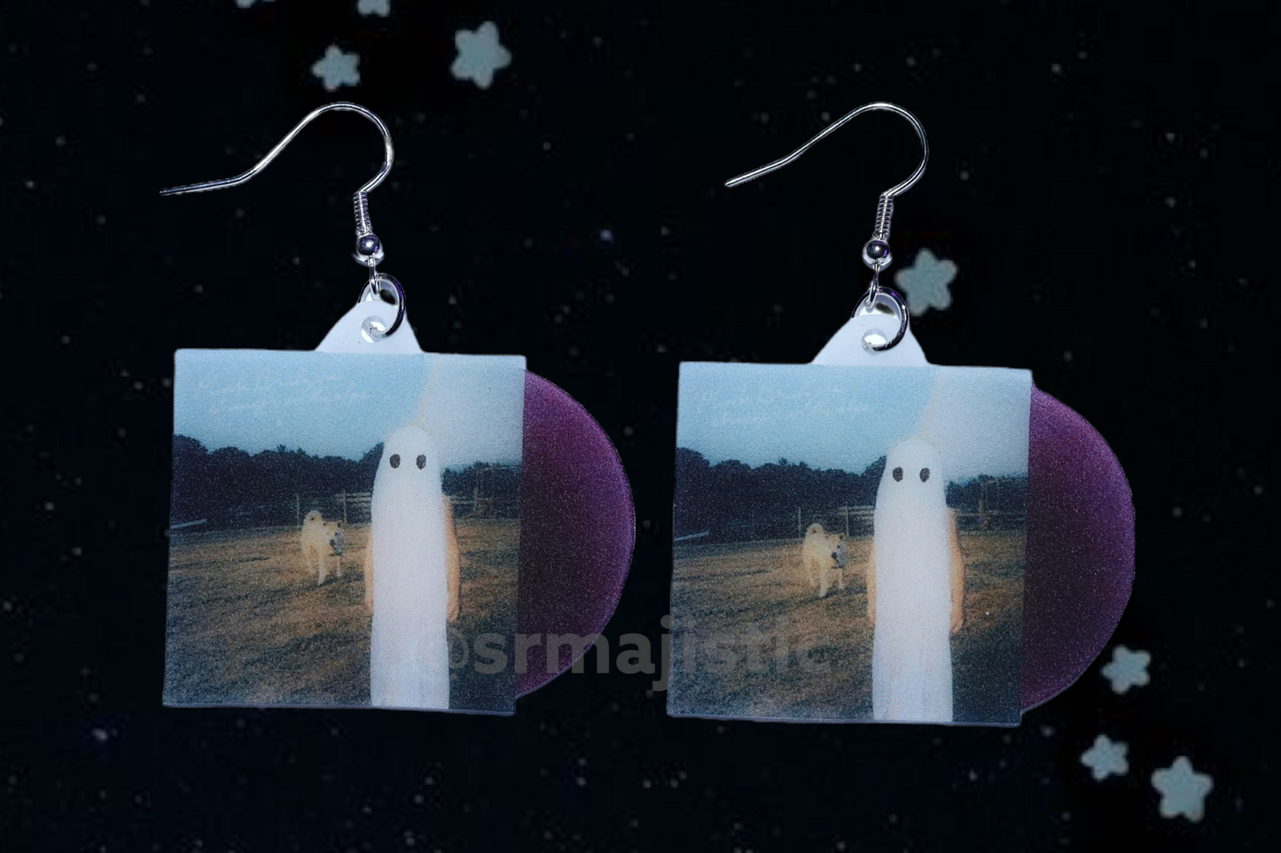 Phoebe Bridgers Stranger in the Alps Vinyl Album Handmade Earrings!