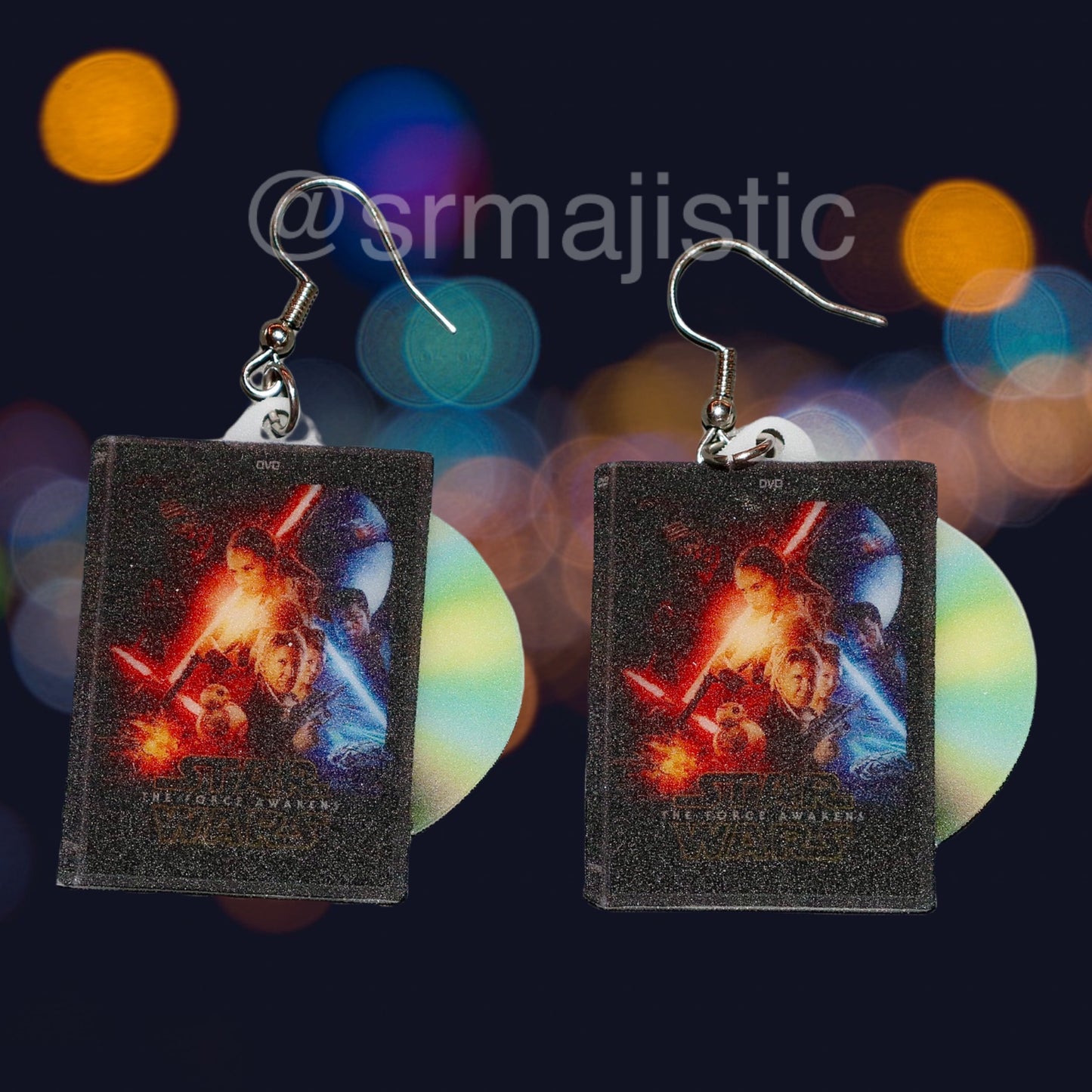 Star Wars Entire Collection DVD 2D detailed Handmade Earrings!