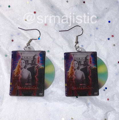 WandaVision (2021) DVD 2D detailed Handmade Earrings!