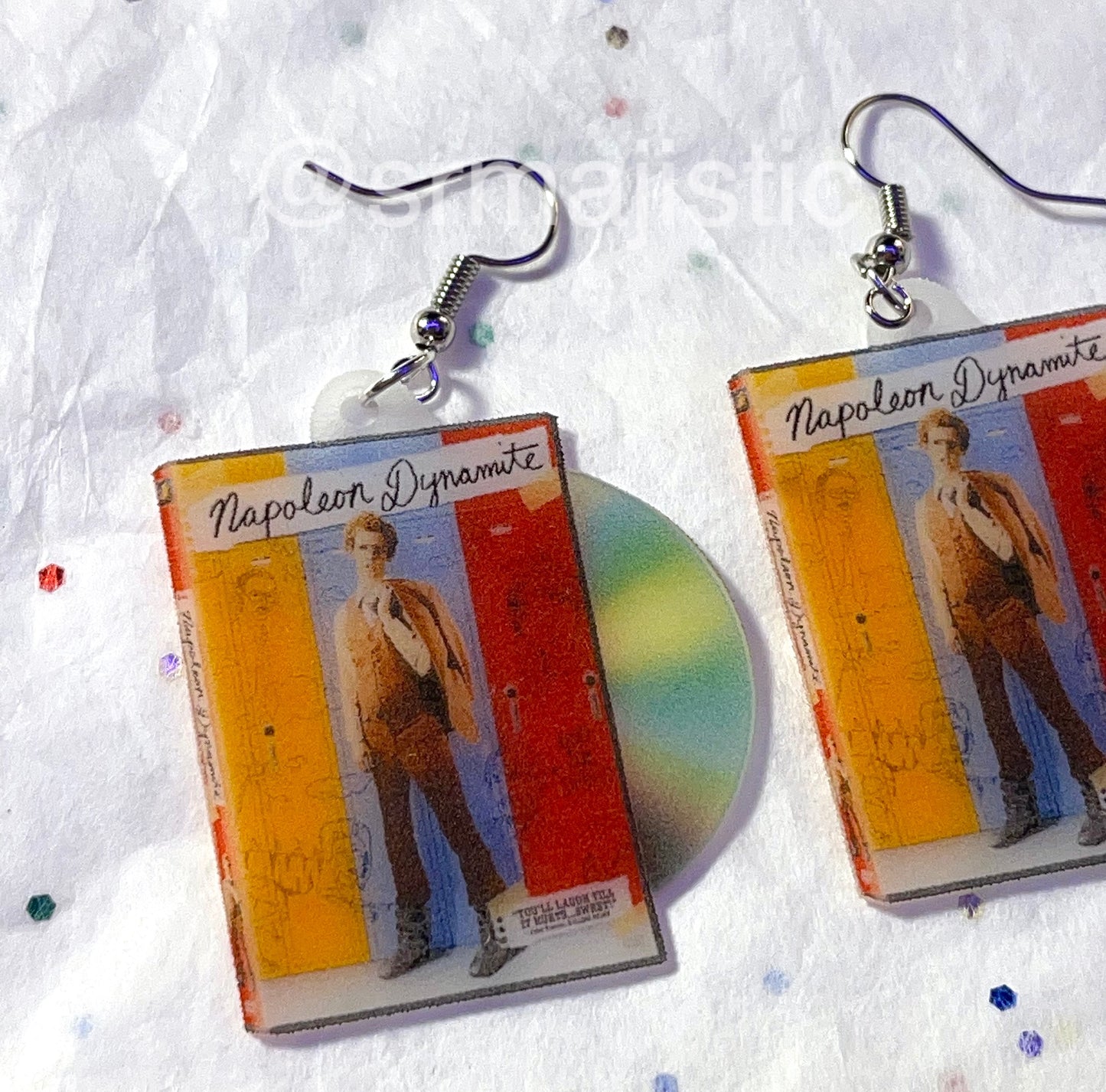 Napoleon Dynamite (2004) DVD 2D detailed Handmade Earrings!