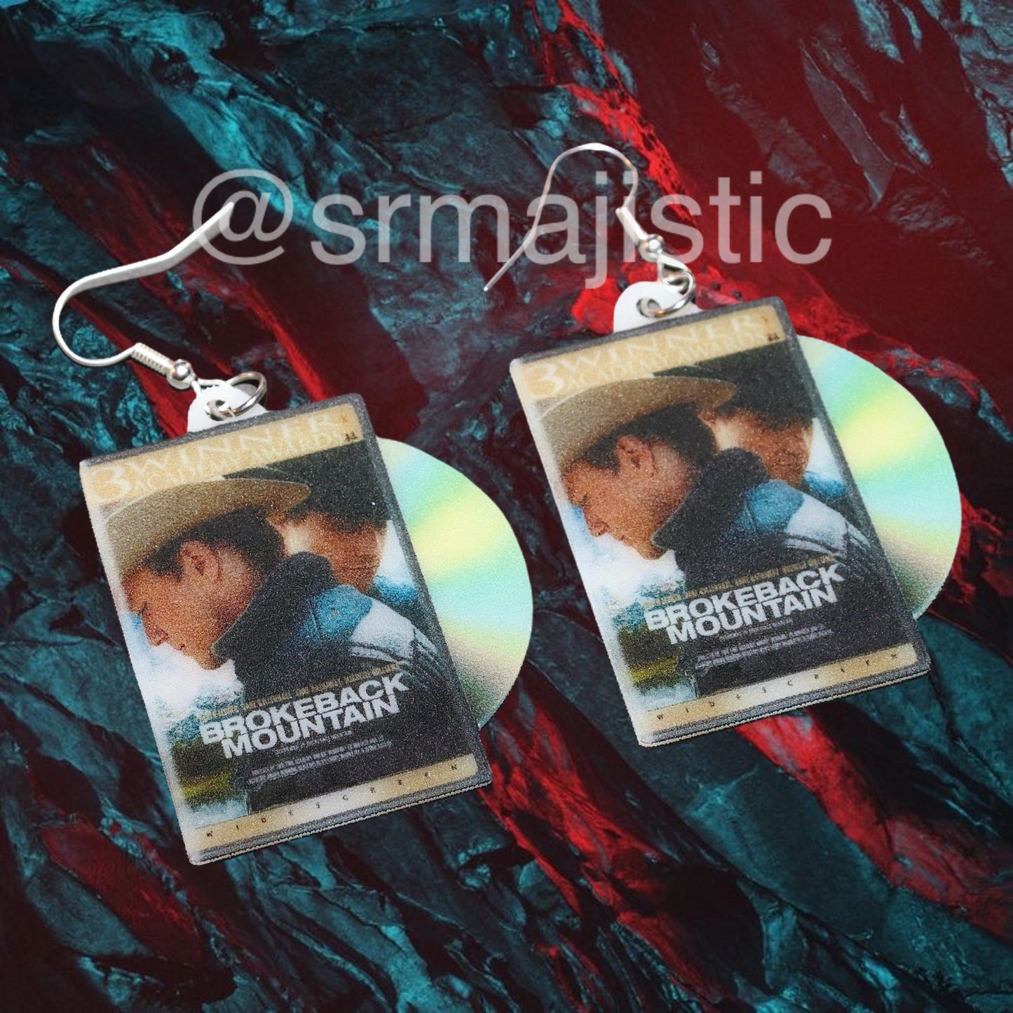 (READY TO SHIP) Brokeback Mountain (2005) DVD 2D detailed Handmade Earrings!