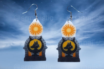 Dark Goth Creature Handmade Earrings (collaboration with @saltnox)